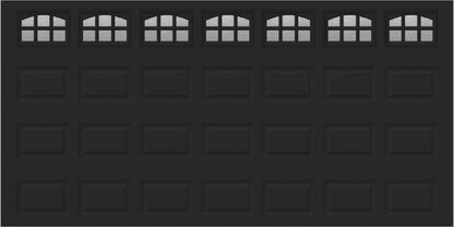 14x7 -  Cascade - Obscure With glass - Black