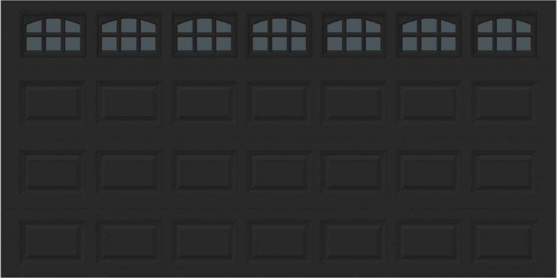 14x7 -  Cascade - Tinted - With glass - Black