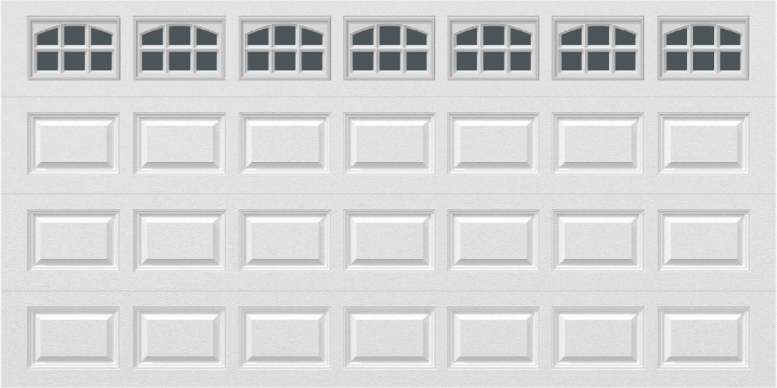 14x7 -  Cascade - Tinted - With glass - White