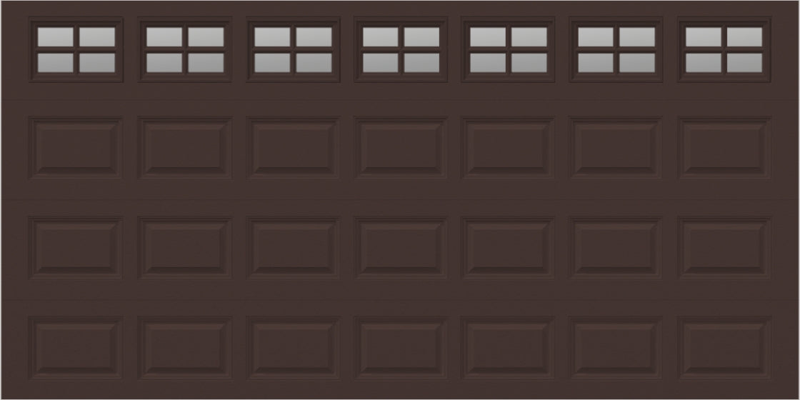 14x7 - Clear -  Stockton With glass Short - Brown