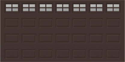 14x7 - Clear -  Stockton With glass Short - Brown