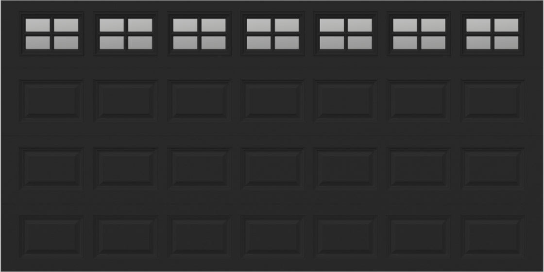 14x7 - Clear -  Stockton With glass Short - Black