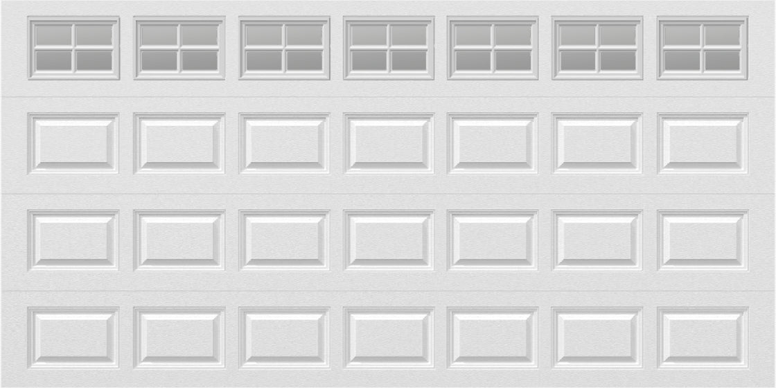 14x7 - Clear -  Stockton With glass Short - White