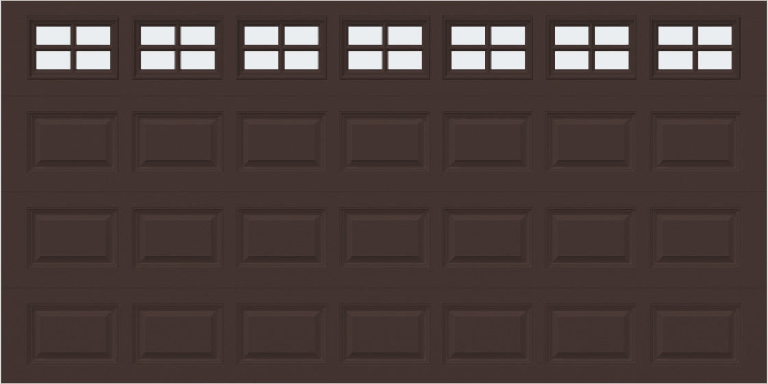 14x7 - Frosted  -  Stockton With glass - Brown