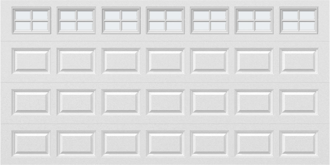 14x7 - Frosted -  Stockton With glass - White