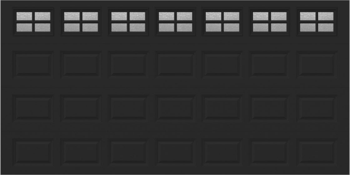 14x7 -  Obscure- Stockton With glass - Black.