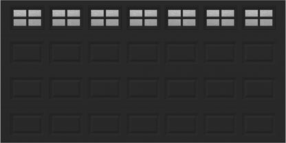 14x7 -  Obscure- Stockton With glass - Black.