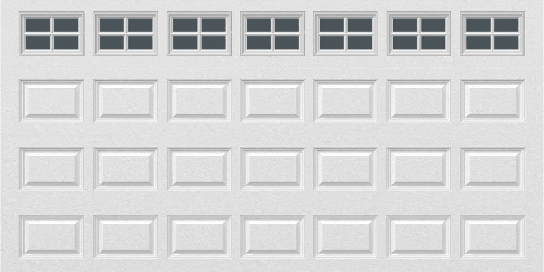 14x7 -  Tinted- Stockton With glass - White