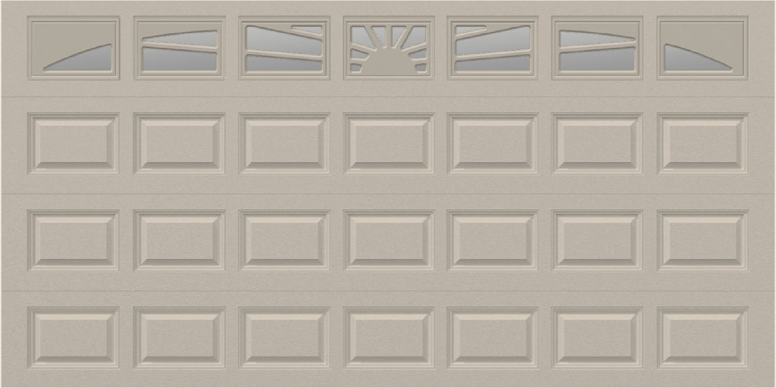 14x7 - Sunburst - Clear With glass - Almond