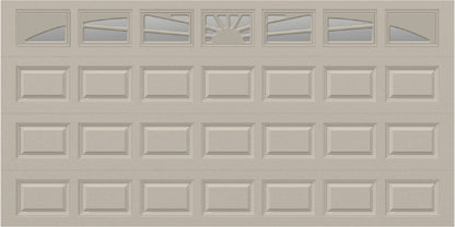 14x7 - Sunburst - Clear With glass - Almond