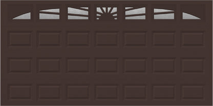 14x7 - Sunburst - Obscure - With glass Long - Brown