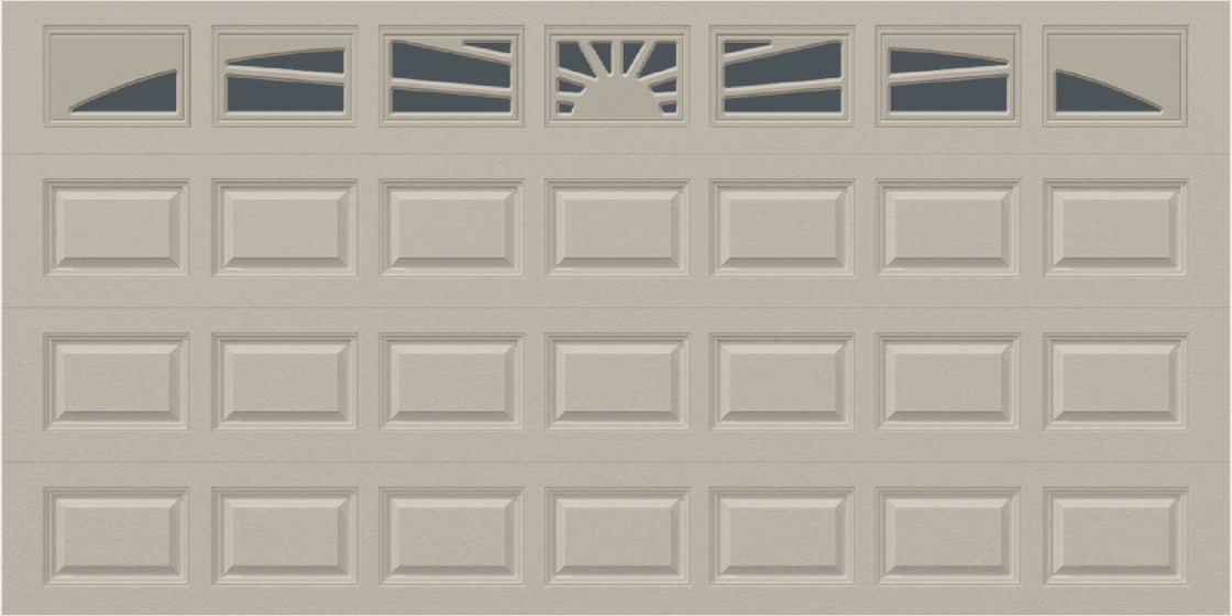 14x7 - Sunburst - Tinted -  With glass Long - Almond