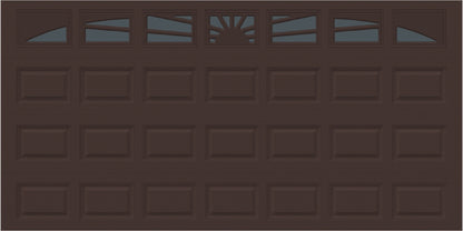 14x7 -  Sunburst - Tinted -  With glass Long - Brown