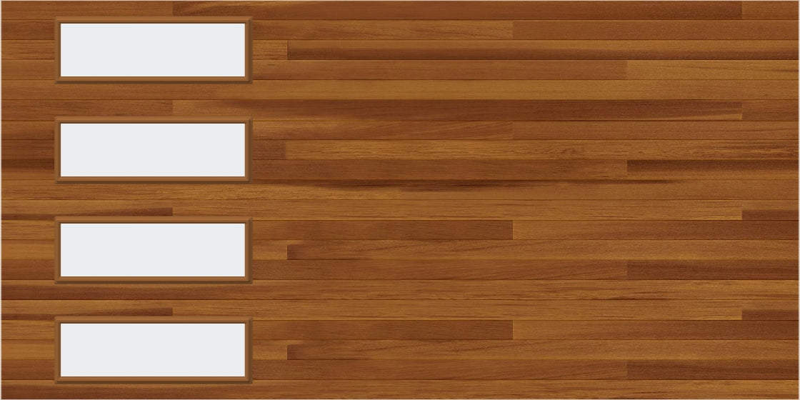 14x7 Window - Cedar Left - Frosted