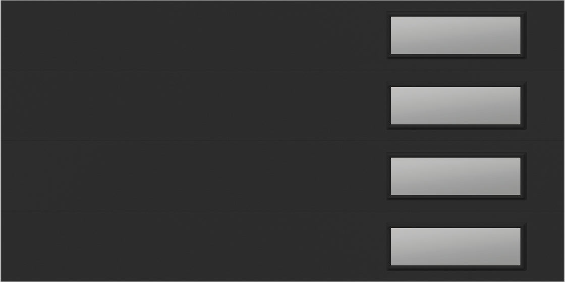 9'x7' Window - Skyflush Right - Black - Clear