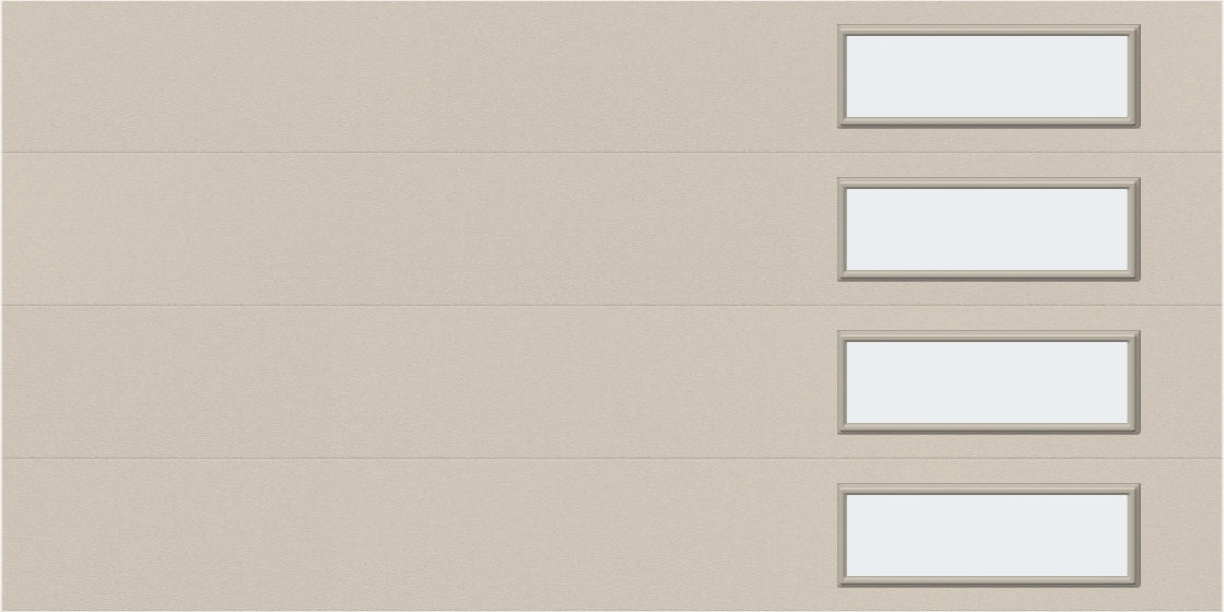 9'x7' Window - Skyflush Right  - Almond - Frosted