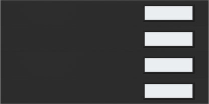9'x7' Window - Skyflush Right  - Black - Frosted