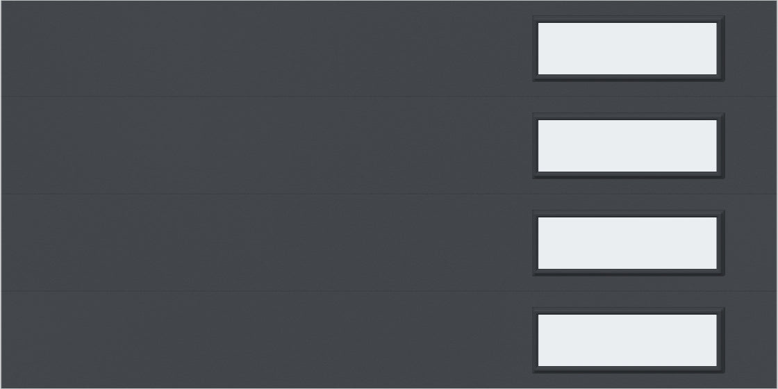 9'x7' Window - Skyflush Right  - Graphiete - Frosted