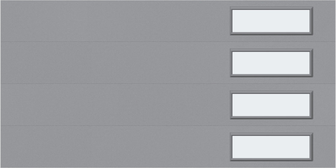 9'x7' Window - Skyflush Right  -  Gray - Frosted