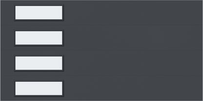 14'x7' Window - Skyflush Left  - Graphite - Frosted 