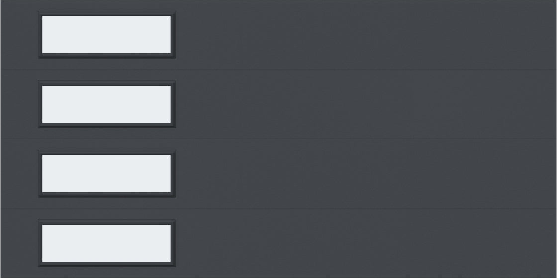 9'x7' Window - Skyflush Left   - Graphiete - Frosted