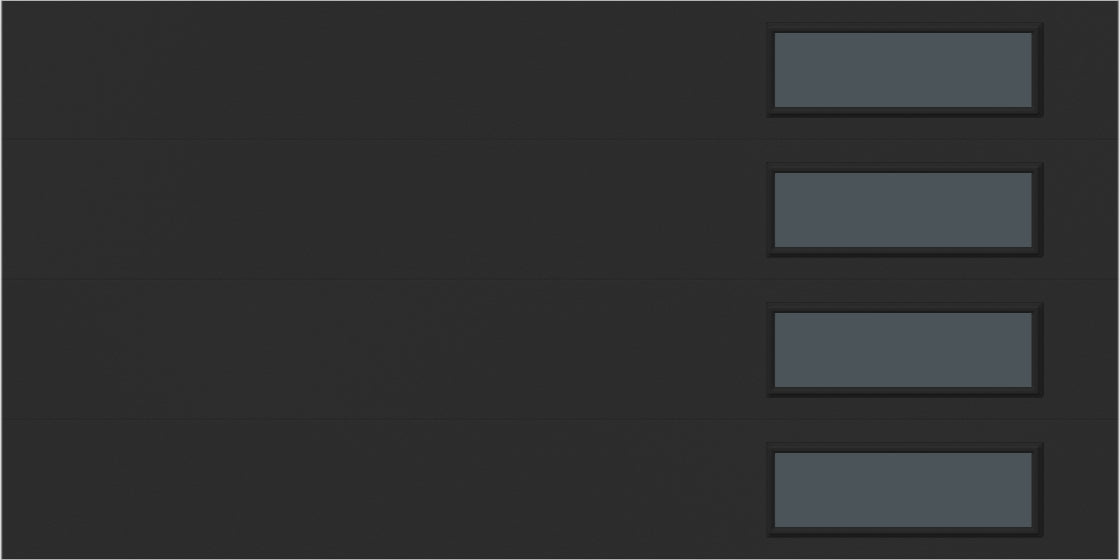 9'x7' Window - Skyflush Right  - Black - Tinted 