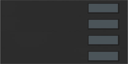 9'x7' Window - Skyflush Right  - Black - Tinted 