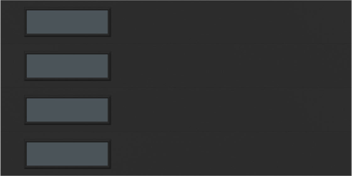 9'x7' Window - Skyflush Left - Black - Tinted 