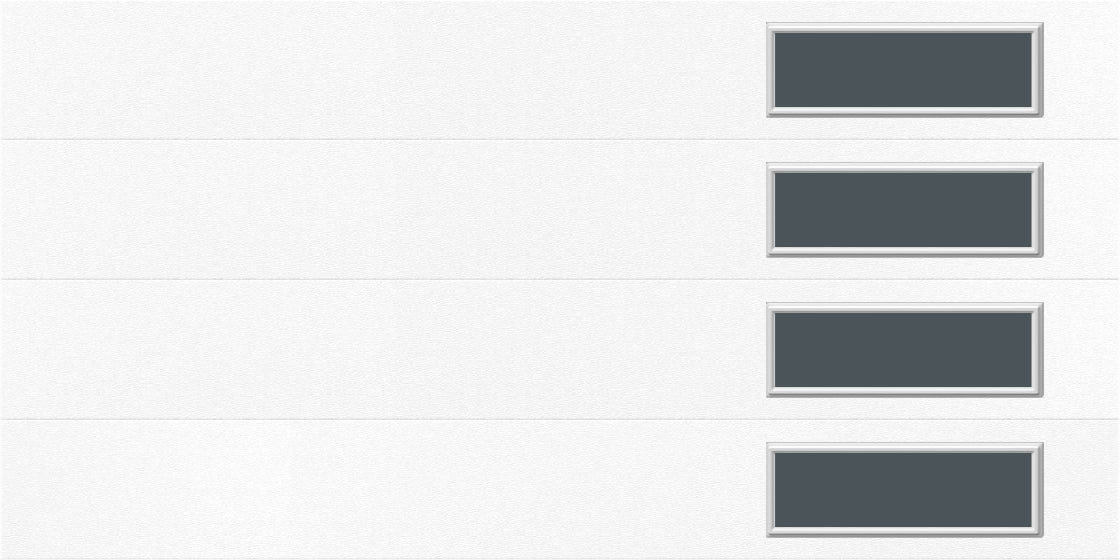 9'x7' Window - Skyflush Right  - White - Tinted 