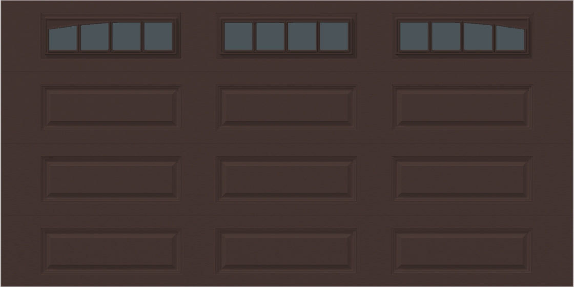 14x7 -  Arched Stockbridge Long - Tinted With glass Long - Brown