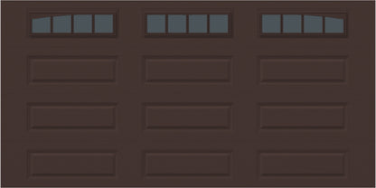 14x7 -  Arched Stockbridge Long - Tinted With glass Long - Brown