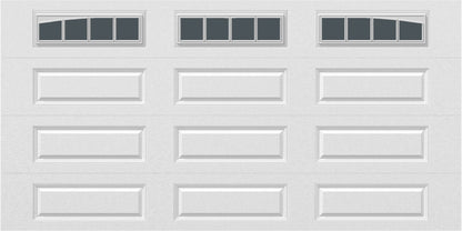 14x7 -  Arched Stockbridge Long - Tinted With glass Long - White