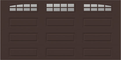 14x7 -  Arched Stockton Long - Clear  With glass Long - Brown