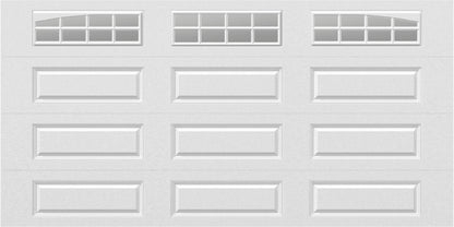 14x7 -  Arched Stockton Long - Clear  With glass Long - White