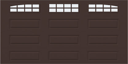 14x7 -  Arched Stockton Long - Frosted With glass Long - Brown