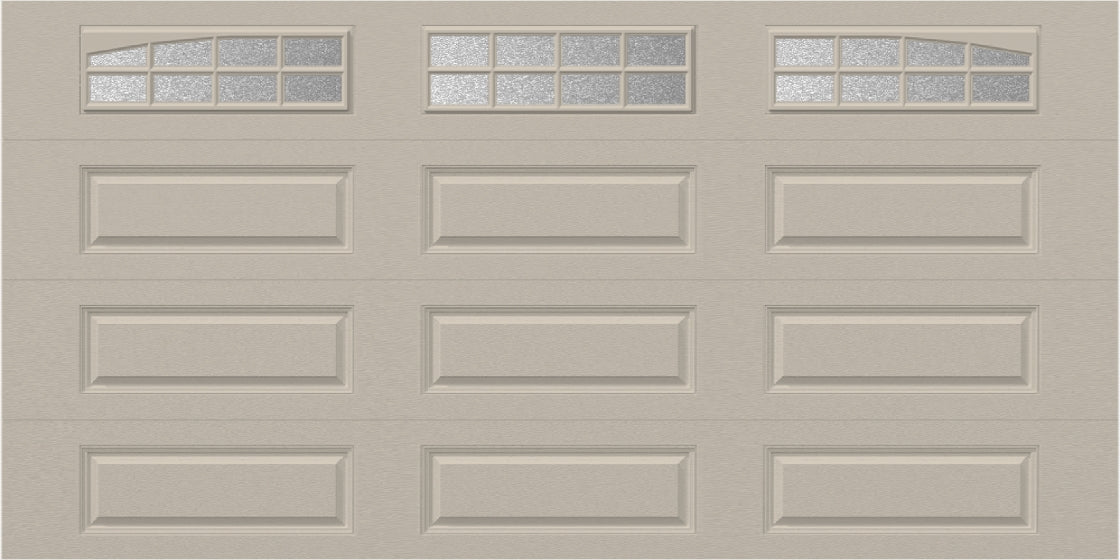 14x7 - Arched Stockton Long - ObscureWith glass Long - Almond