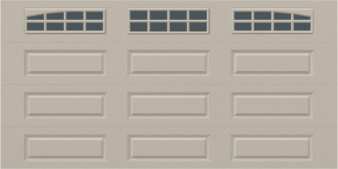 14x7 - Arched Stockton Long - Tinted With glass Long - Almond