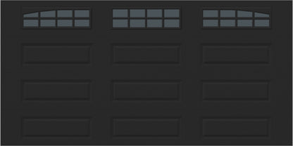 14x7 - Arched Stockton Long - Tinted With glass Long - Black