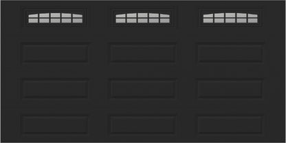 14x7 -  Cascade - Clear  With glass Long - Black