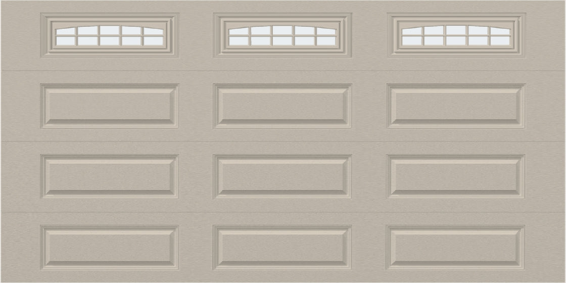 14x7 - Cascade - Frosted  With glass Long - Almond