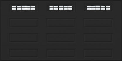 14x7 -  Cascade - Frosted  With glass Long - Black