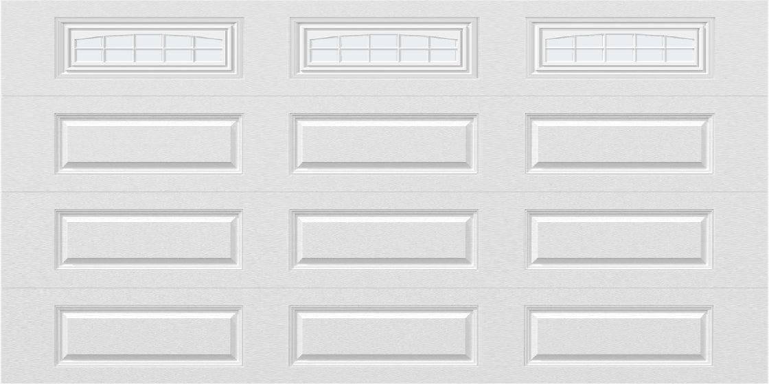 14x7 -  Cascade - Frosted  With glass Long - White