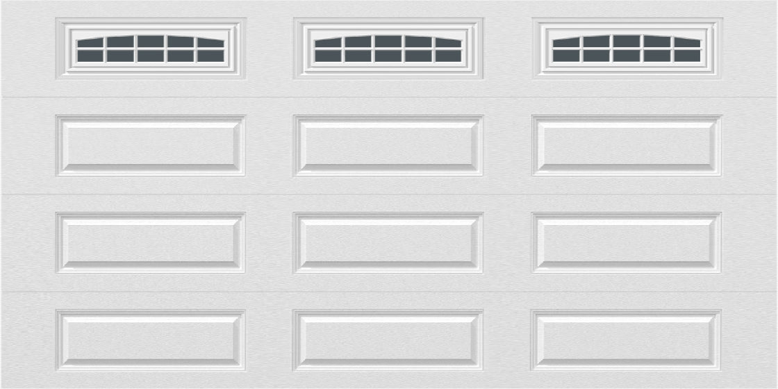 14x7 -  Cascade - Tinted  With glass Long - White