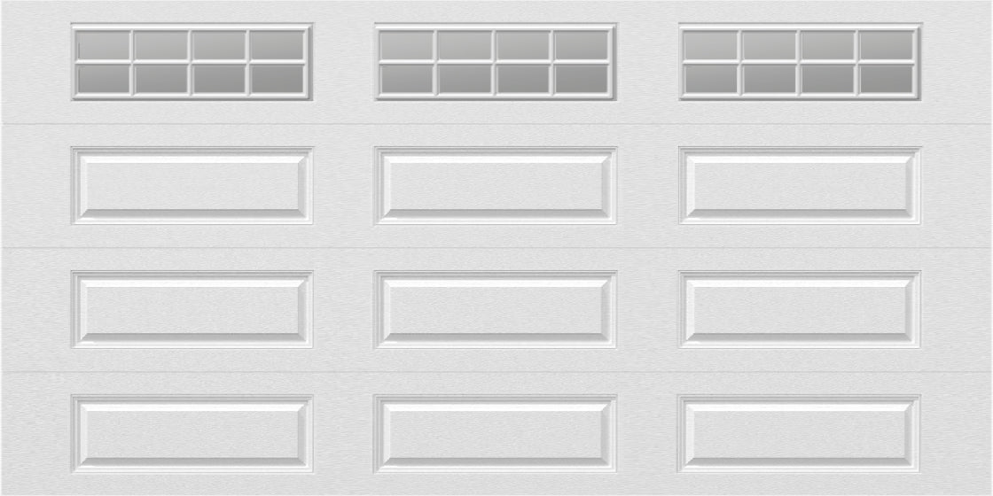 14x7 - Clear -  Stockton With glass Long - White