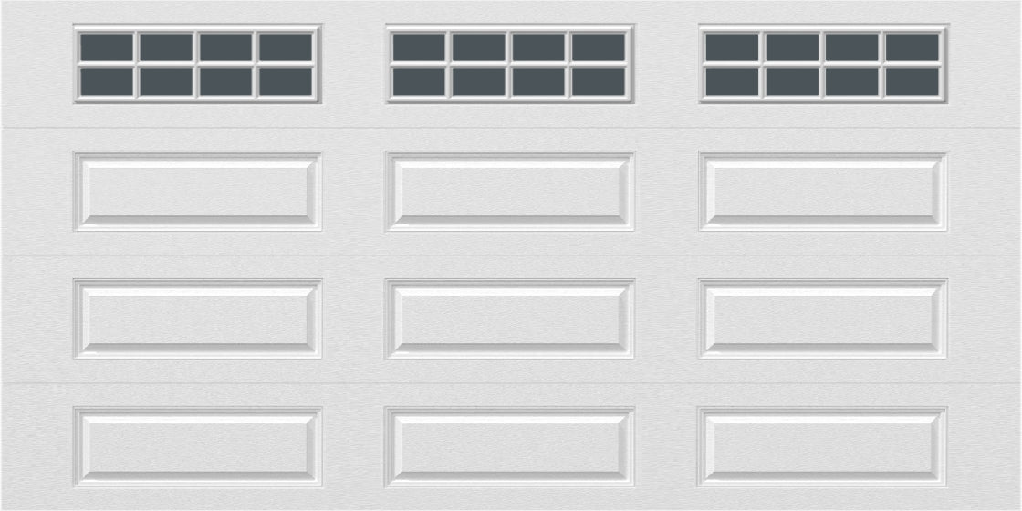 14x7 -  Tinted - Long Stockton With glass - White