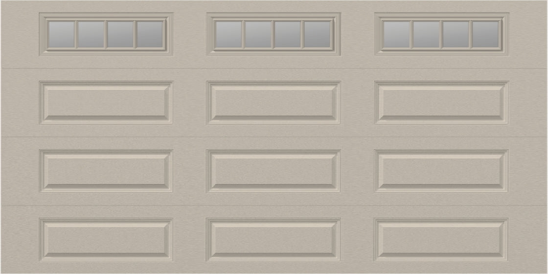 14x7 - Straight Stockbridge Long - Clear  With glass Long - Almond