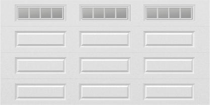 14x7 -  Straight Stockbridge Long  - Clear  With glass Long - White