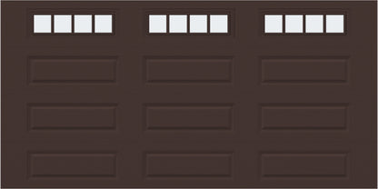 14x7 -  Straight Stockbridge Long - Frosted With glass Long - Brown