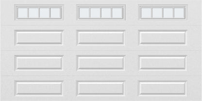 14x7 - Straight Stockbridge Long - Frosted With glass Long - White