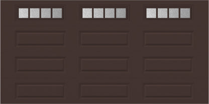 14x7 -  Straight Stockbridge Long - Obscure With glass Long - Brown